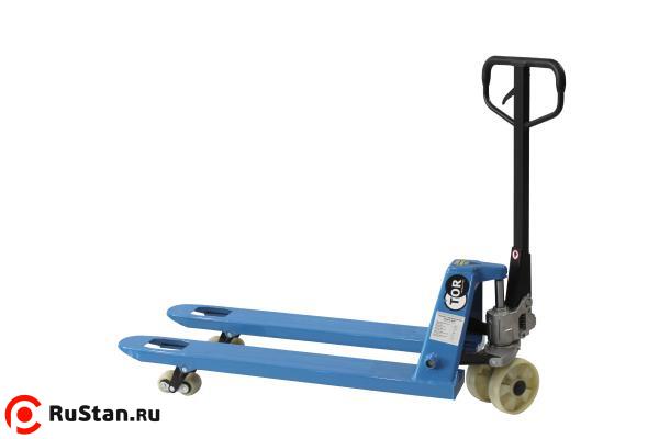 Тележка гидравлическая 2500 кг 1150 мм нейлоновые колеса 200 мм TOR RHP(BF) PRO фото №1