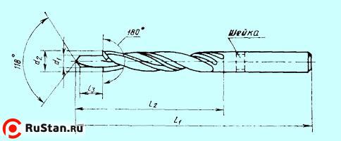 Сверло М10 (D11,0 и d8,5) 180° ц/х Р6М5 "CNIC" фото №1