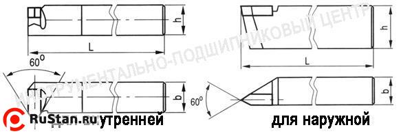 Резец Резьбовой 25х16х170 ВК8 для внутренней резьбы фото №1 Резец Резьбовой 25х16х170 ВК8 для внутренней резьбы фото №1