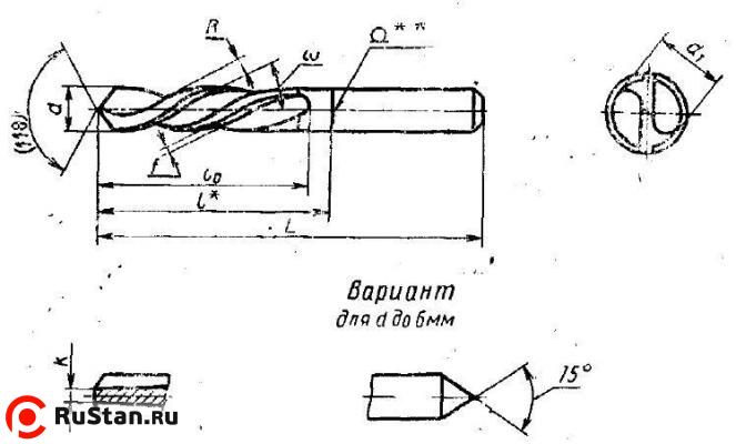 Сверло d  8,4  ц/х Р6М5 левое фото №1