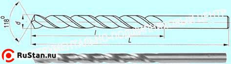 Сверло d  7,0  ц/х Р6АМ5 с вышлифованным профилем "CNIC" фото №1