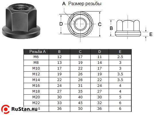 Гайка шестигранная с буртиком М12 19х26х19х3.5мм (2203) "CNIC" фото №1