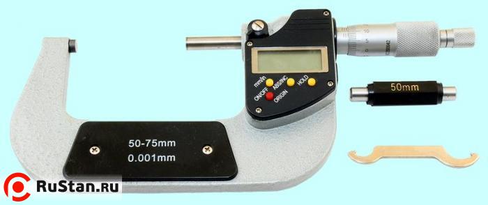 Микрометр Гладкий МК- 75 50- 75 мм (0,001) электронный "GRIFF" фото №1 Микрометр Гладкий МК- 75 50- 75 мм (0,001) электронный фото №1