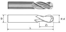 Фреза Концевая радиусная d 3,0х 9х39 ц/х ВК8 Z=4 R-1,5