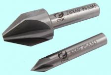 Зенковка d  8,0х12.0х 48 конус  60° dхв=8мм Р6АМ5 ц/х Z=6 DIN334A 
