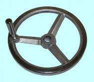 Маховик 250х25х50х8мм (DxdxHxb) с  3-мя спицами, чугун 