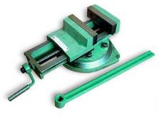 Тиски Станочные 100мм стальные повор. ход 80мм с открытым винтом, 7200-3208 (Глазов)